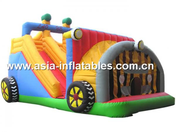 Quality Backyard Use Inflatable Tractor Slide For Kids Entertainment wholesale