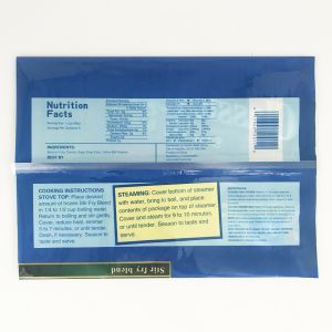 Custom Printing Wholesale Middle Sealing Pouch Back Seal Plastic Bag for Food Pack