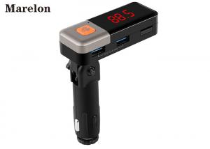 China Hands - Free Automotive Bluetooth Car Charger MP3 Player With AUX Line Out on sale