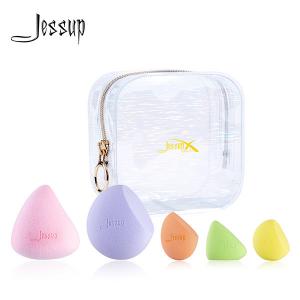 Cheap Latex Free Jessup 5pcs Beauty Blender Makeup Puff Sponge for sale