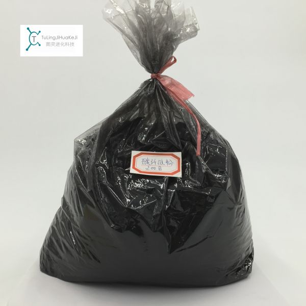 200-mesh conductive reinforced carbon fiber powder, carbon fiber powder for plastic modification and battery positive and negative electrodes