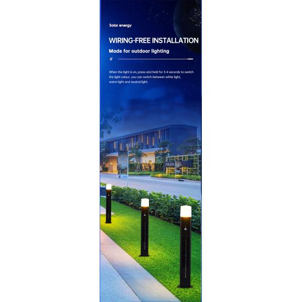 200lm IP65 Solar Lawn Outdoor Light Motion Sensor Street Lights App Control 4000mAh