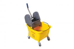 China Industrial Cleaning 32L Down Press Single Mop Wringer Trolley on sale