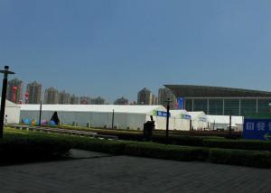 Cheap Spacious Trade Fair Tents 1500 Person Capacity Unit Combined Structure for sale