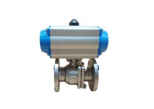 Cheap SS316 50A Full Port Pneumatic Actuated Ball Valve for sale