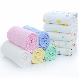 Cheap Multi Color Muslin Hooded Towel Cute Breathable Nature MHT 012 for sale
