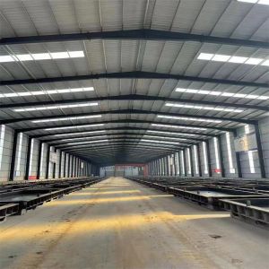 Cheap Source Prefabricated Warehouse Steel Structure Building with Cutting Service and Aluminum Alloy Window at Easy Installation for sale