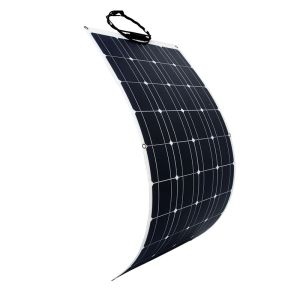 Cheap Lightweight And Easy To Install 100w 12v Semi Flexible Solar Panel For Car Boats for sale