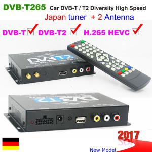 Cheap DVB-T265 Germany DVB-T2 DVB-T H.265 HEVC car tv receiver box for Auto Mobile High Speed from China 2 Tuner 2 Antenna for sale
