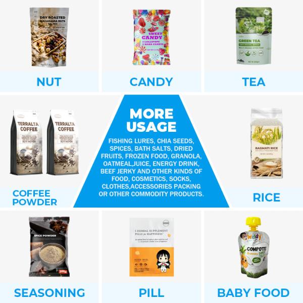 Cat Litter Packaging Bag 8 Side Sealed Handles Customizable Gravure Print Industrial Use