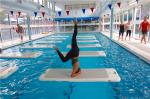 12cm Inflatable Aqua Yoga Mat Leakage - Prevention CE Approved For Fitness