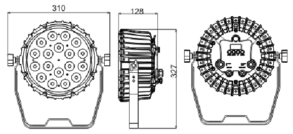 Outdoor Smart Cooling LED Par Can Stage Lights