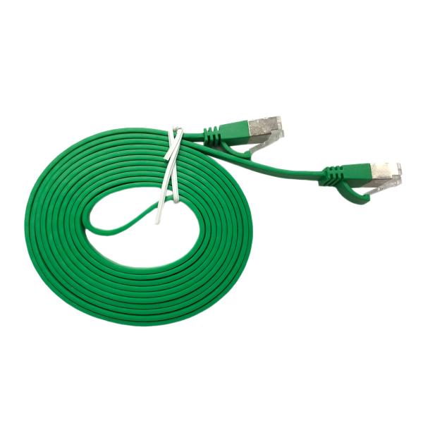 Shielded FTP Ethernet Flat Patch Cord Cat5e Cat6 Cat6A With RJ45 Connector