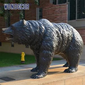 Cheap Bronze bear statues of large metal animals used for outdoor garden decoration for sale