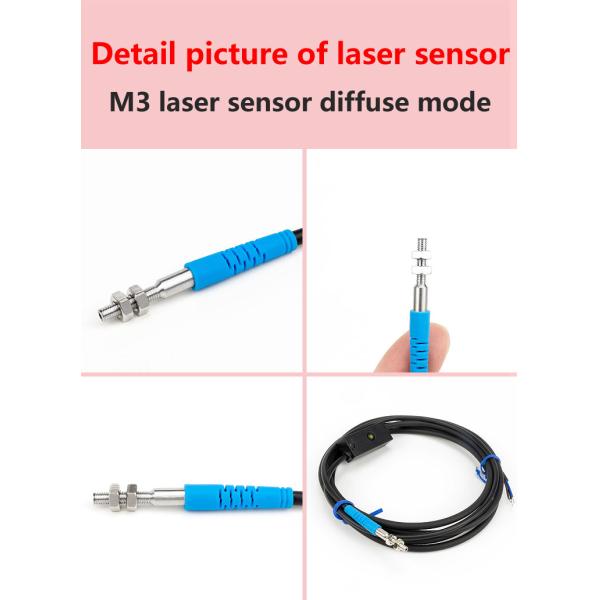 LUOSHIDA Small Diffuse Laser Sensor Diffuse Photoelectric Sensor NPN PNP NO NC Output