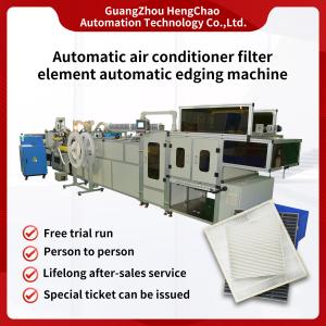 China Air Conditioner Car Filter Making Machine 15KW Edge Bonding Machine on sale