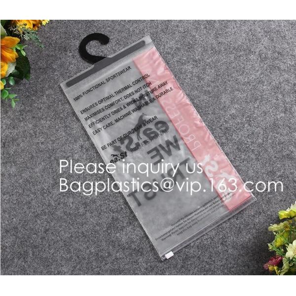 Transparent PVC hanger hook plastic bags for clothes packing,Better Protect and store CD's, books, magazines, papers and