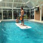 12cm Inflatable Aqua Yoga Mat Leakage - Prevention CE Approved For Fitness