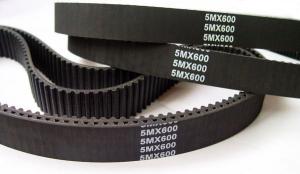 Cheap Heat / Oil Resistant Industrial Timing Belts Rubber Material Black Color for sale