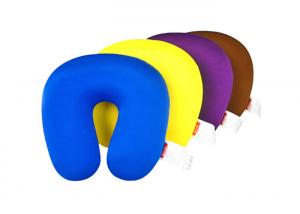 China 28*27CM Size Microbead Travel Neck Pillow With Customized Pattern / Color on sale