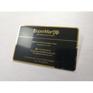 Buy cheap Glossy Etching Stainless Steel 0.3mm Metal Business Cards from wholesalers