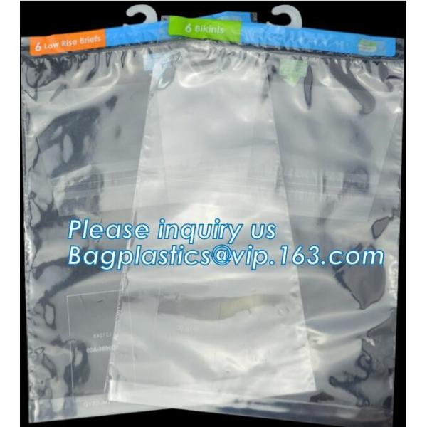 Hanger Plastic Hook Bag for Packaging on Festivals,Hanger PVC bed sheet packaging bag with buttons,Stationery Set Transp