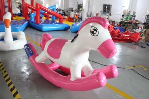 China Soft Pvc 0.9mm Inflatable Horse Rocking Pony Toys Animal on sale