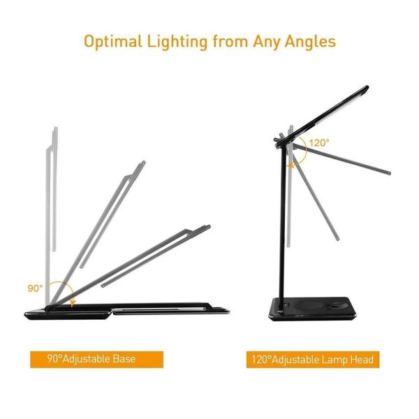 Foldable 5 Brightness 5W QI Wireless Charging Pad