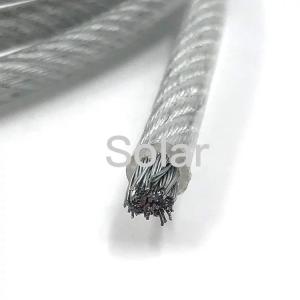 Cheap Stainless WIRE ROPES SHEATHED WITH RUBBER PVC coated Steel Wire Rope for sale