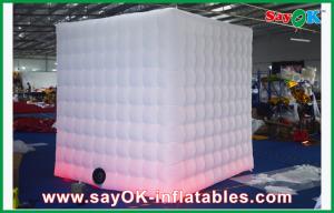 Party Photo Booth Foldable Inflatable Photobooth Kiosk Built-In Blower Fireproof Cloth