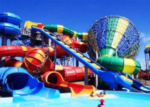 Cheap Outdoor Sprial Commercial Water Slides Exciting Combination For Water Park for sale