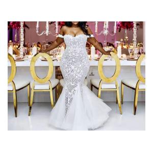Buy cheap Sexy Long Fishtail Mermaid Bridal Gowns Big Size / Summer Wedding Party Dresses from wholesalers