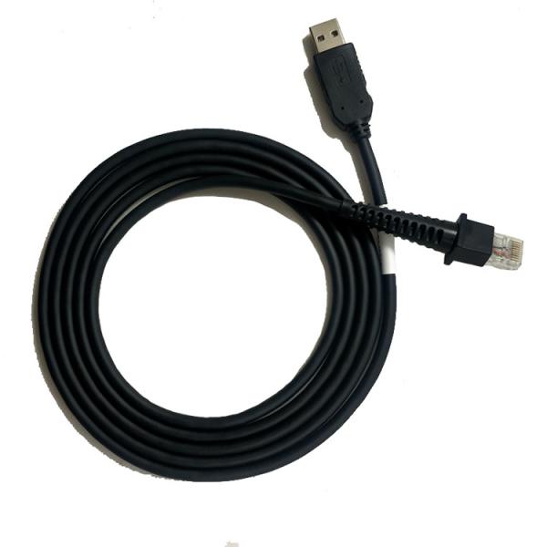 Flexible Barcode Scanner Cables 7ft Ps2 Kwb Keyboard Wedge To Usb