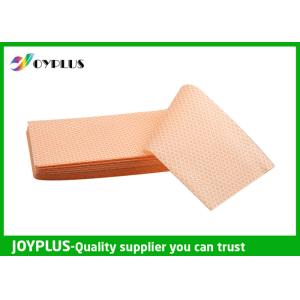 Cheap Yellow Green Color Non Woven Cloth , Window Cleaning Cloths Extra Absorbent for sale