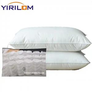 China OEM White Pocket Spring Pillow Rectangular Pocket Coil Pillow on sale