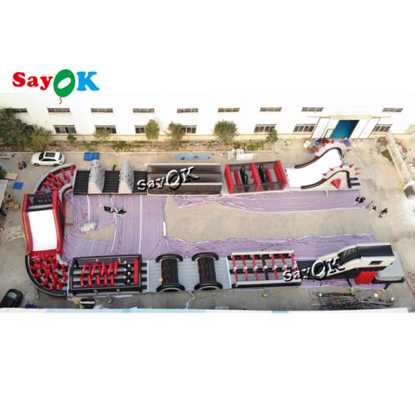 150m 495ft Commercial Inflatable Obstacle Course For Adult