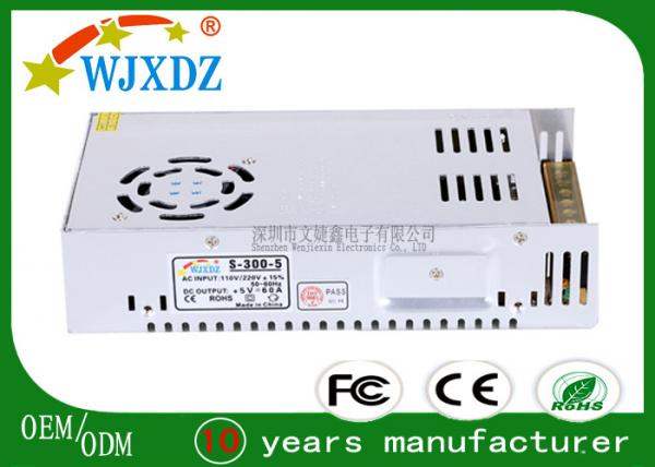 Quality CE RoHS 300W Cooled With Fan 60A 5V Switching Regulator Power Supply LED Display wholesale