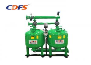 Cheap Manual Auto Backwash Sand Filter , Green Pressure Sand Filter Water Treatment  for sale