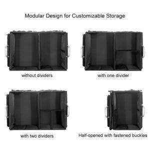 Classic Black Washable Car Trunk Organizer Modular Design For SUV