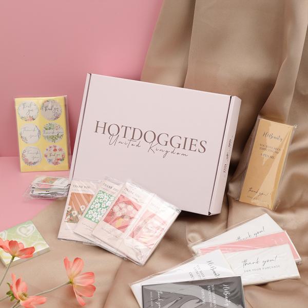 CMYK Color Paper Self Adhesive Sticker Label Custom Round Thank You Sticker