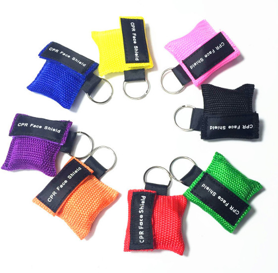 Portable First Aid CPR Mask Disposable Key Chain Pocket Cardiopulmonary