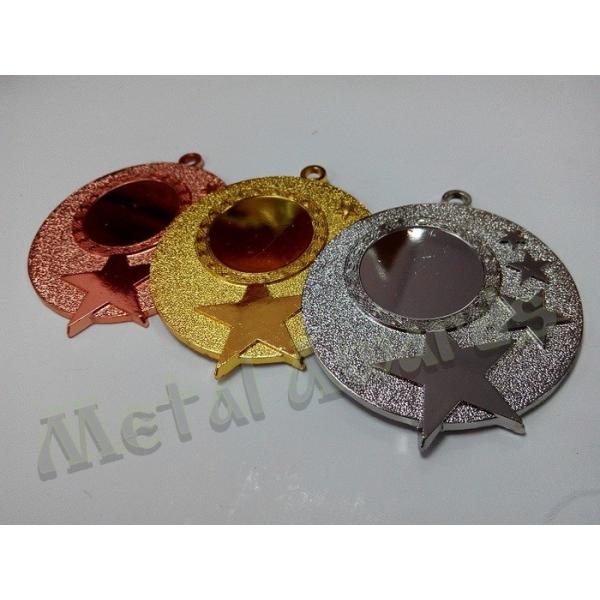 Die Struck Process Custom Engraved Medals With Star Logo None Attachment
