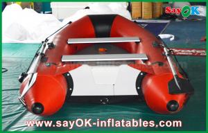 Cheap 0.9mm PVC Inflatable Boats Aluminium Alloy Floor 4-6 Person Canoeing Kayak for sale