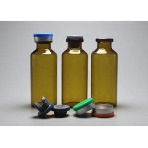 Buy cheap 30ml Brown Tubular Glass Vial Bottle With Lid For Injection from wholesalers