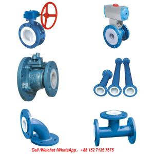 Buy cheap PFTE Lined Ball valve Butterfly valve check valve stop valve Fluorine lined pipe from wholesalers