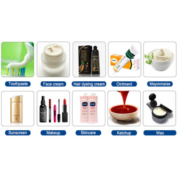 Hydraulic 0.2 Mpa Toothpaste Making Machine PLC Control Stable