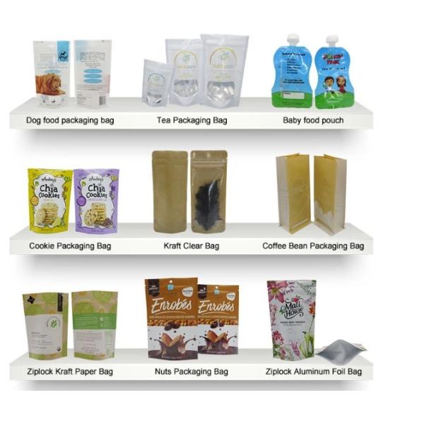 OPP CPP White Clear Resealable Zipper Plastic Pouches for Makeup tools/Electronis etc Packing