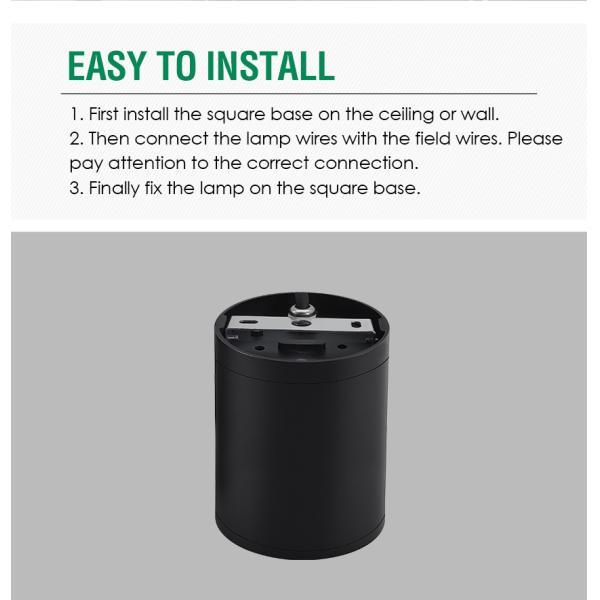 IP65 Ceiling Light Surface Mounted Cree COB 10W LED DIA 90MM 100-240VAC With Round Design