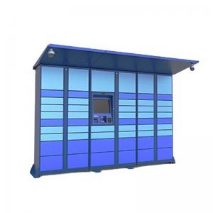 Cheap Outdoor Self Service Cargo Pickup Delivered Parcel Post Locker Terminal Kiosk for sale