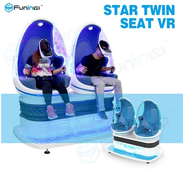 Double Seats 9D Virtual Reality Cinema / Theme Park Simulator